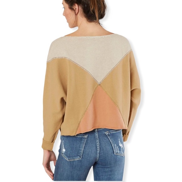Free People Montauk Pieced Sweatshirt - Picture 8 of 9